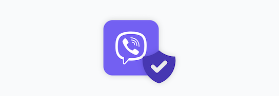 Viber icon with a security shield