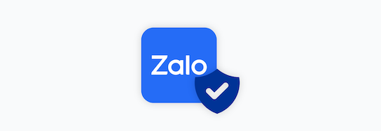 Zalo icon with a security shield